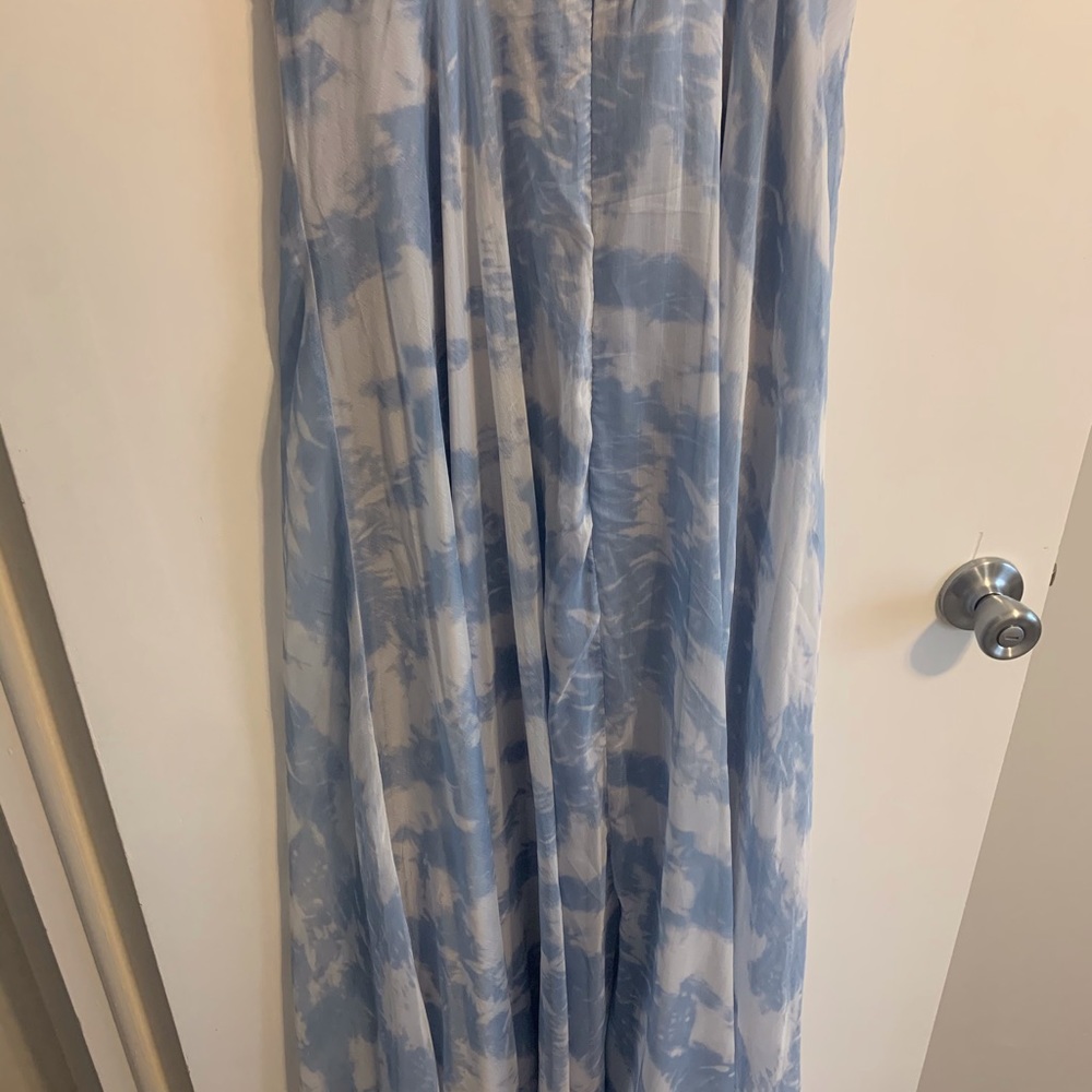 Being With You Light Blue Tie-Dye Maxi Dress - Picture 4 of 6